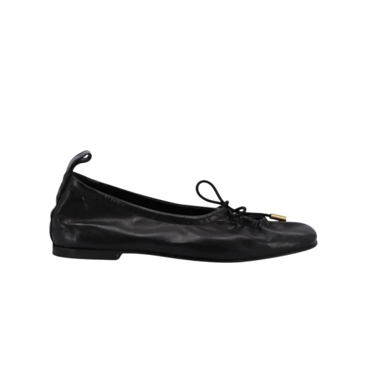 ALOHAS Rosalind Black Leather Ballet Flats - Black - 38 ALOHAS Rosalind Black Leather Ballet Flats - Black - 38