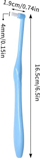 Dentadan Precision Flat Single-Tuft Solo Tannbørste BLÅ