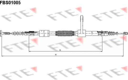 FTE 9250001 Tautrekk håndbremse FTE 9250001 Tautrekk håndbremse