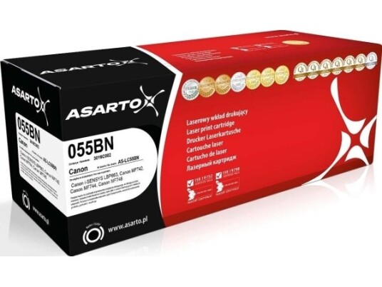 Asarto Toner For Canon 055Bn | 3016C002 | 2300 Pages | Black