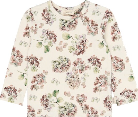 Petit Piao Genser - PPStar - Eggnog-hortensia AOP - Petit Piao - 3 år (98) - Genser Beige Rosa