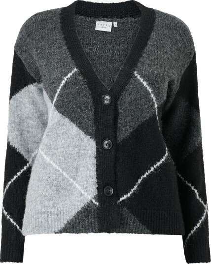 KAFFE Curve Kardigan KCkit Knit Cardigan Svart