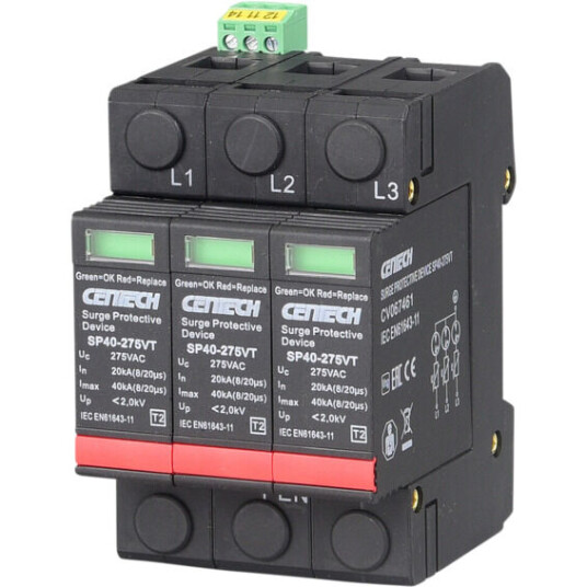 Cenika Overspenningsvern 3P T2 275V GDT m/signalkontakt - 1601197