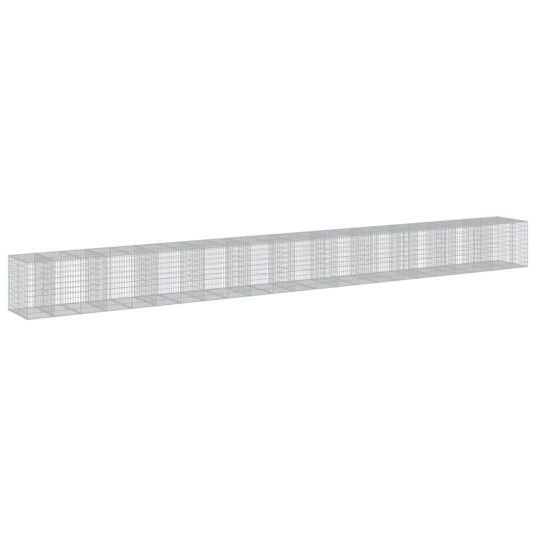 Gabionkurv med deksel 1150x100x100 cm galvanisert jern Gabionkurv med deksel 1150x100x100 cm galvanisert jern