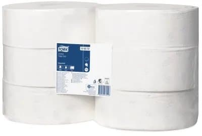 Toiletpapir Tork Jumbo T1 Advanced 2 lag 360m hvid 6 ruller pr. karton Toiletpapir Tork Jumbo T1 Advanced 2 lag 360m hvid 6 ruller pr. karton