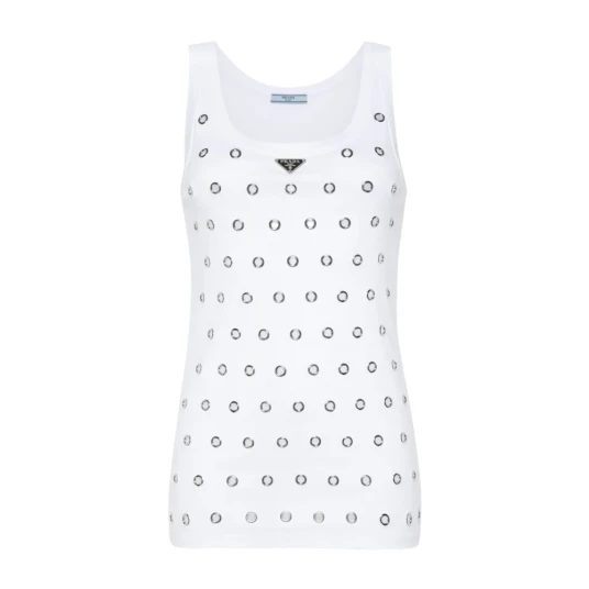 Prada Dame Topper Hvit XS, Prada Dame Topper Hvit XS,