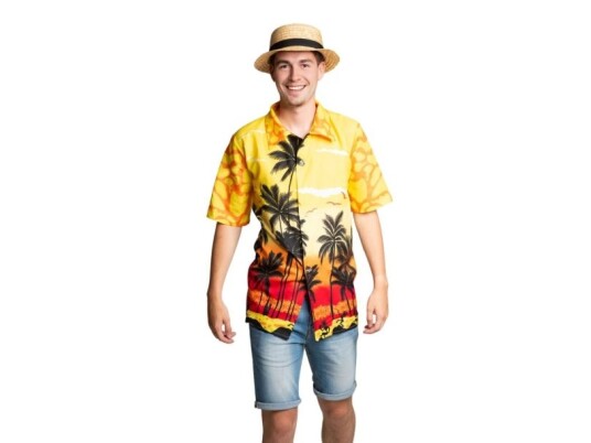 Partychimp Hawaii Skjorte Gult Paradis