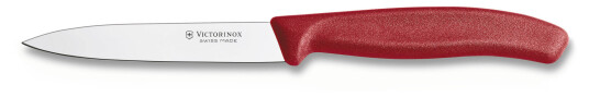 Victorinox Grønnsaks- og Skrellekniv Spiss 10 cm Nylonhåndtak Rød Victorinox Grønnsaks- og Skrellekniv Spiss 10 cm Nylonhåndtak Rød