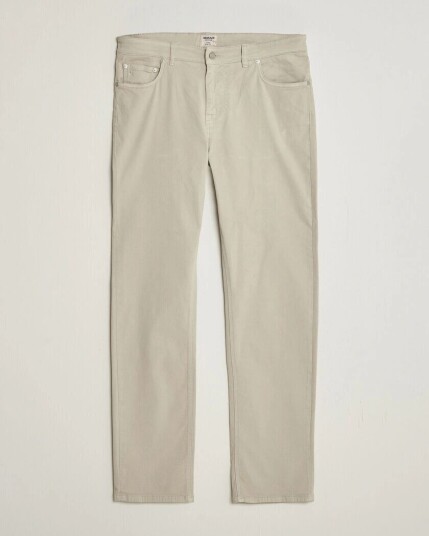 Morris James Brushed 5 Pocket Pant Khaki