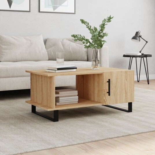 Salongbord sonoma eik 90x50x40 cm konstruert tre 8720845429720