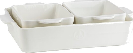 Porsgrund Ildfast Sett Hvit 3 stk