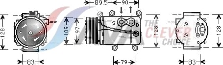AVA COOLING SYSTEMS FDAK082 AC-kompressor