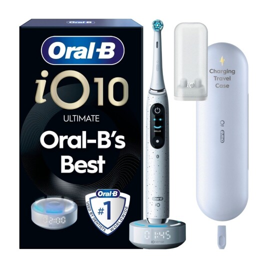 Oral-B iO10 Elektrisk Tannbørste med iO Sense - Stardust White
