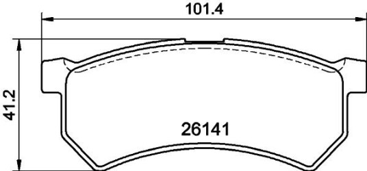 Bremseklosser HELLA 8DB 355 040 721