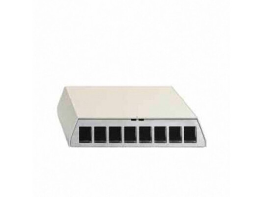 Rutenbeck Pp-Um A-8 Ap Rw - Patchpanel (Blindt Ark) - Overflatemonterbar Egnet For Veggmontering Stasjonær Din-Skinnemonterbar - Pure White Ral 9010 - 8 Porter