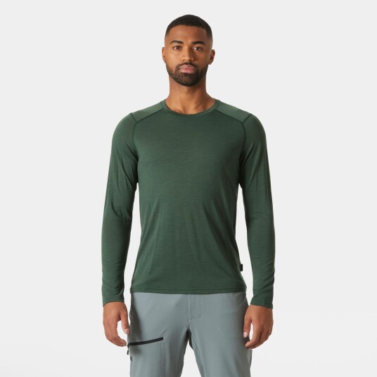 Helly Hansen HH Durawool Crew Langermet Genser Herre Grønn 2xl