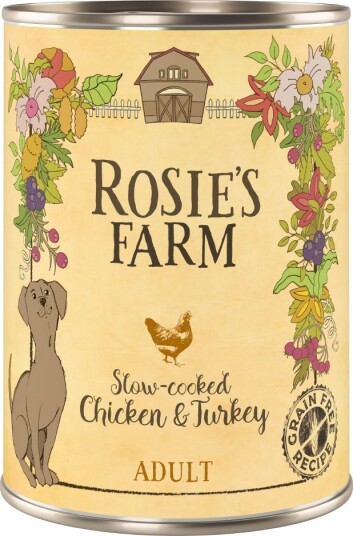 Rosie'S Farm Våtfôr Adult & Kylling Kalkun 6 X 400 G