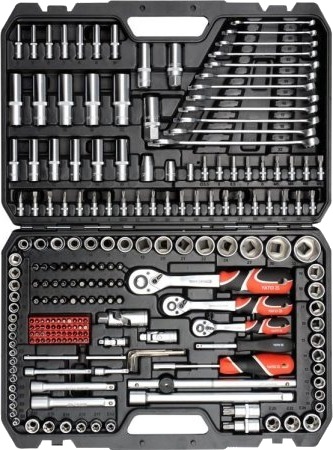 Yato 216-delt Pipenøkler Støpselsett med Metrisk/Imperisk Hoder 1/2" 6.3 og 12.7 mm Yato 216-delt Pipenøkler Støpselsett med Metrisk/Imperisk Hoder 1/2" 6.3 og 12.7 mm