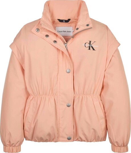 Calvin Klein Jakke 2 I 1 Fersk Cantaloupe Calvin Klein 16 år (176) Overgangsjakke Oransje Rosa