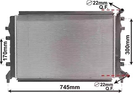 VAN WEZEL 58012715 Radiator motorkjøling VAN WEZEL 58012715 Radiator motorkjøling