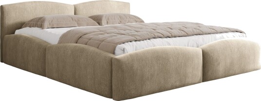 Aldrosen sengeramme med oppbevaring 160x200 cm beige