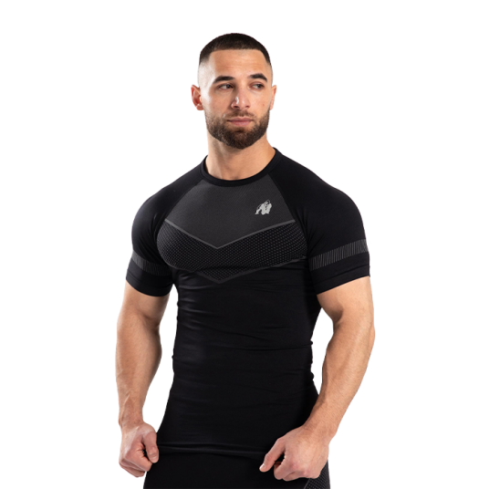 Gorilla Wear Norton Seamless T Shirt Black Svart XX large