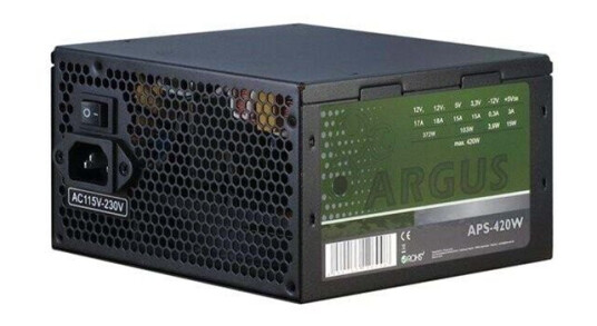 Inter-Tech Argus APS-420W Strømforsyning (PSU) - 420 Watt - 120 mm - 80 Plus