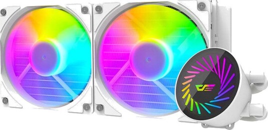 Aigo DCS240 CPU Vannkjøler ARGB 120mm Hvit 2-pk