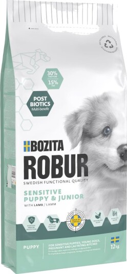 Bozita Robur Sensitive Grain Free Puppy Lam Sparepakke 2 X 12 kg Bozita Robur Sensitive Grain Free Puppy Lam Sparepakke 2 X 12 kg