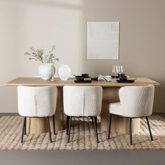 Venture Home Spisegruppe Venture Home Olivia 210 med 6 stk Agnes Stoler GR24543