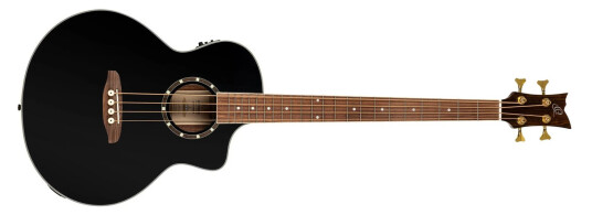 Ortega Guitars Ortega D8ce-4 4-Strängad Ak. Bass Med Mik., Cutaway, Gloss Svart Ortega Guitars Ortega D8ce-4 4-Strängad Ak. Bass Med Mik., Cutaway, Gloss Svart