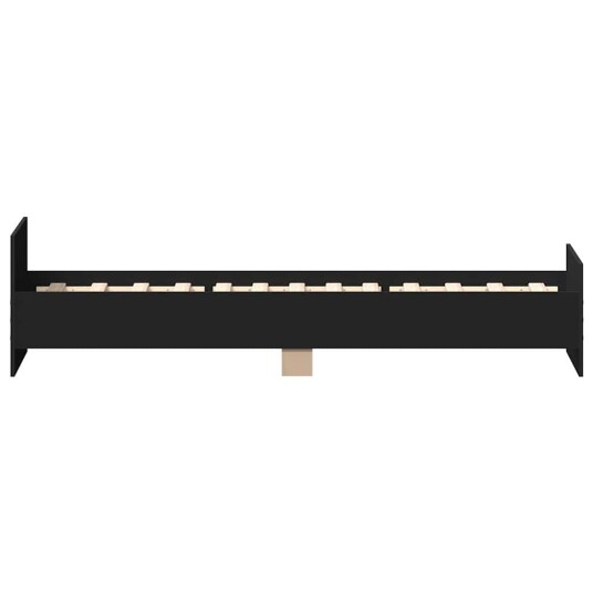 vidaXL Sengeramme svart 75x190 cm konstruert tre 8721012154339