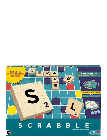 Mattel Games Scrabble Board Game Word Multi/patterned One Size Mattel Games Scrabble Board Game Word Multi/patterned One Size