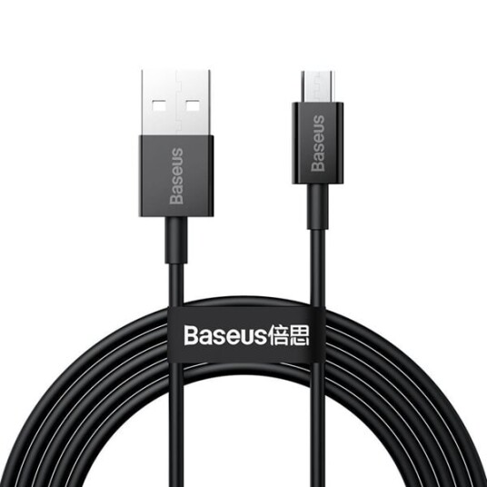 Baseus USB - microUSB 2,0 m 2,0A - sort