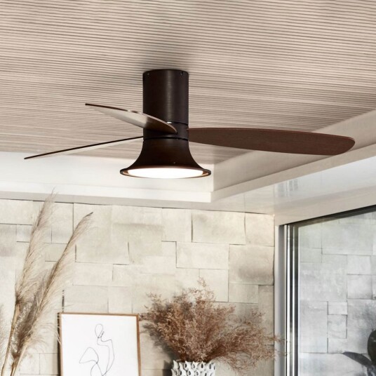 Flusso takvifte med lys bronsefarget stillegående Beacon Beacon Lighting Flusso dimmbar Bronse / messing Stue Tre Moderne 33 Bronse / messing
