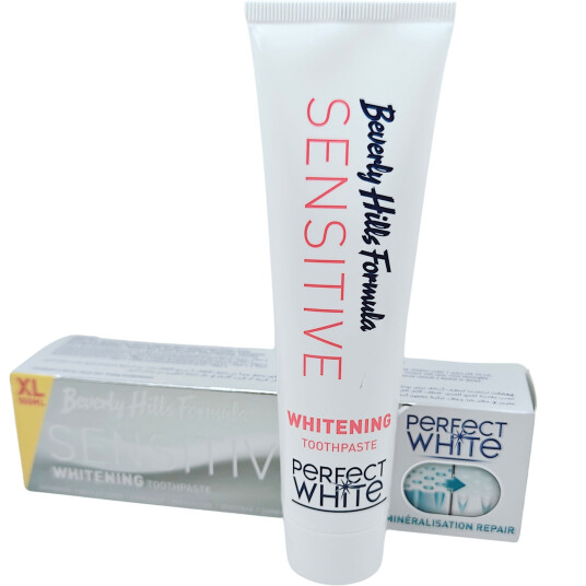 Hydroxyapatite Tannkrem BEVERLY HILLS FORMULA Sensitive Whitening 100 ml.
