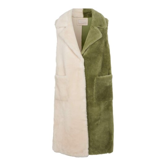 Natures Collection Raelynn vest Lysegrønn / Beige M