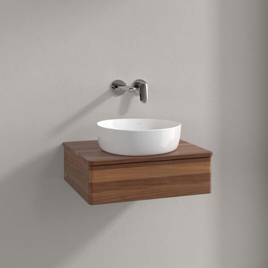 Villeroy & Boch Antao Servantskap med 1 skuff 60x50x19 cm m/lys Valnøtt Villeroy & Boch Antao Servantskap med 1 skuff 60x50x19 cm m/lys Valnøtt