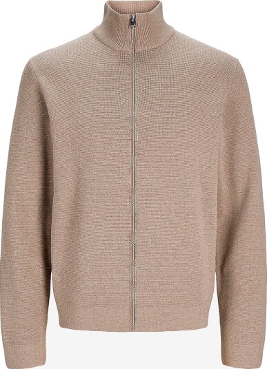 Jack & Jones Kardigan Jprblamilano Stitch High Neck Cardi Grå