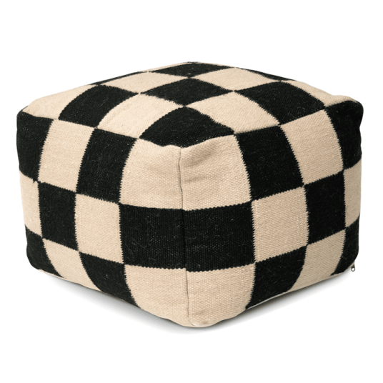 Square Puff 50x50 cm Sort Square Puff 50x50 cm Sort