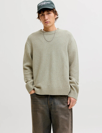 Jack & Jones Jornorrebro Catskills Knit Crew Neck Sn Beige XL Jack & Jones Jornorrebro Catskills Knit Crew Neck Sn Beige XL