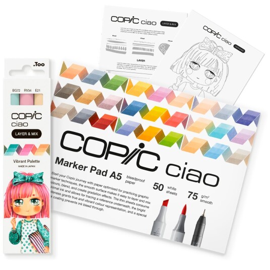 Copic Ciao Layer & Mix Manga Starter Set Vibrant