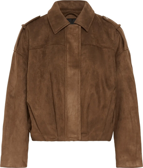 Kaffe Kagalilea Suedette Jacket   Brown   42