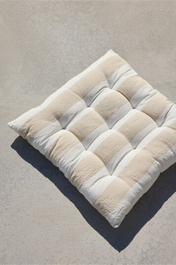 Jotex - 40x40 Cm Beige/hvit - ISLA - Kjøp Sitteputer & stolputer hos Jotex