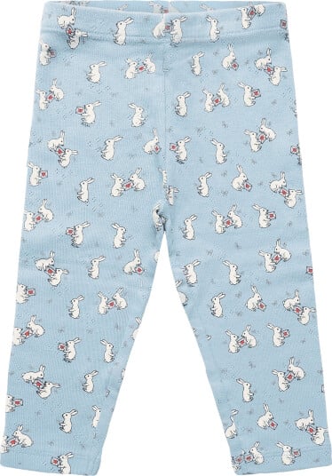 The New Tnsbvita Pointelle Leggings Blue 86