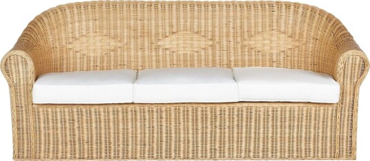 3 sitssoffa Beliani Livadeia Natural\|\|White