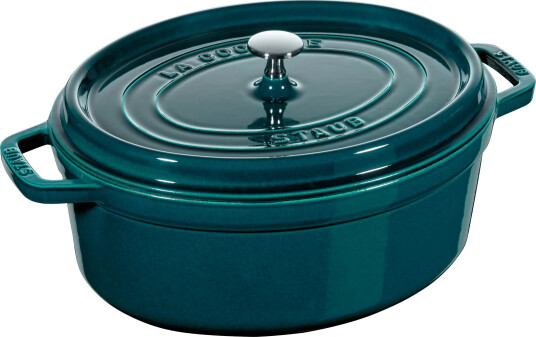 STAUB Staub La Cocotte oval gryte støpejern 6,7 L La Mer