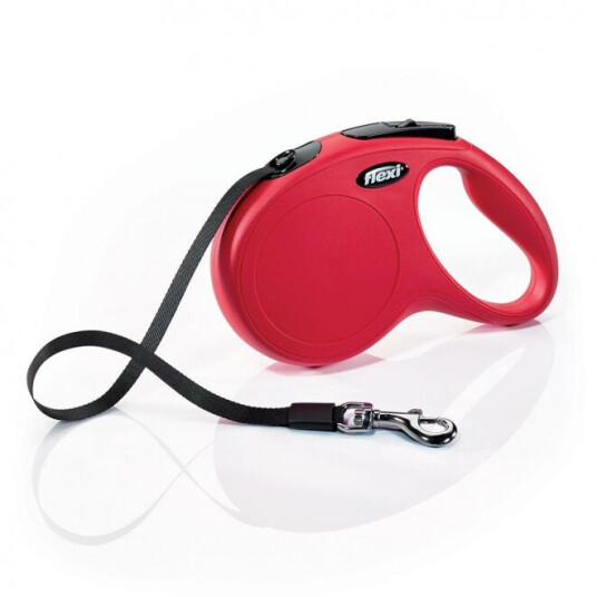 Flexi New Classic Hundebånd M 5m Rød - Maks 25 kg Flexi New Classic Hundebånd M 5m Rød - Maks 25 kg