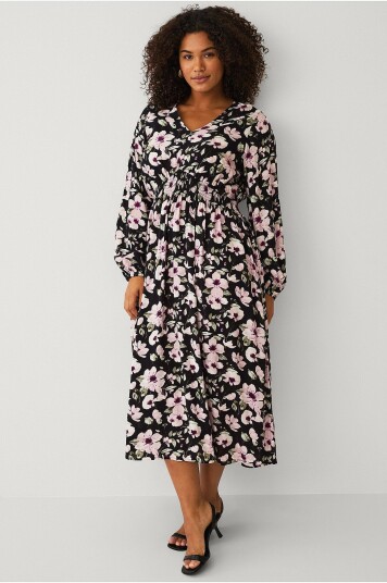 Ellos Plus Collection Kjole med smock Rosa