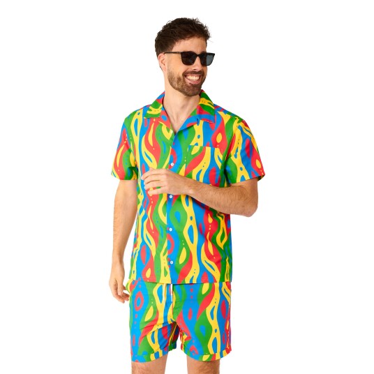 OppoSuits Loopy Lines Shorts Kostyme Medium